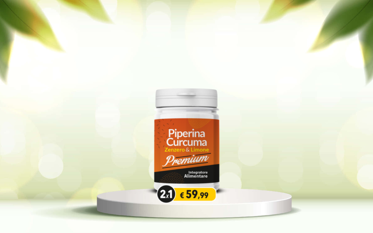 Piperina e curcuma premium: prova ora il detox naturale per intestino e benessere